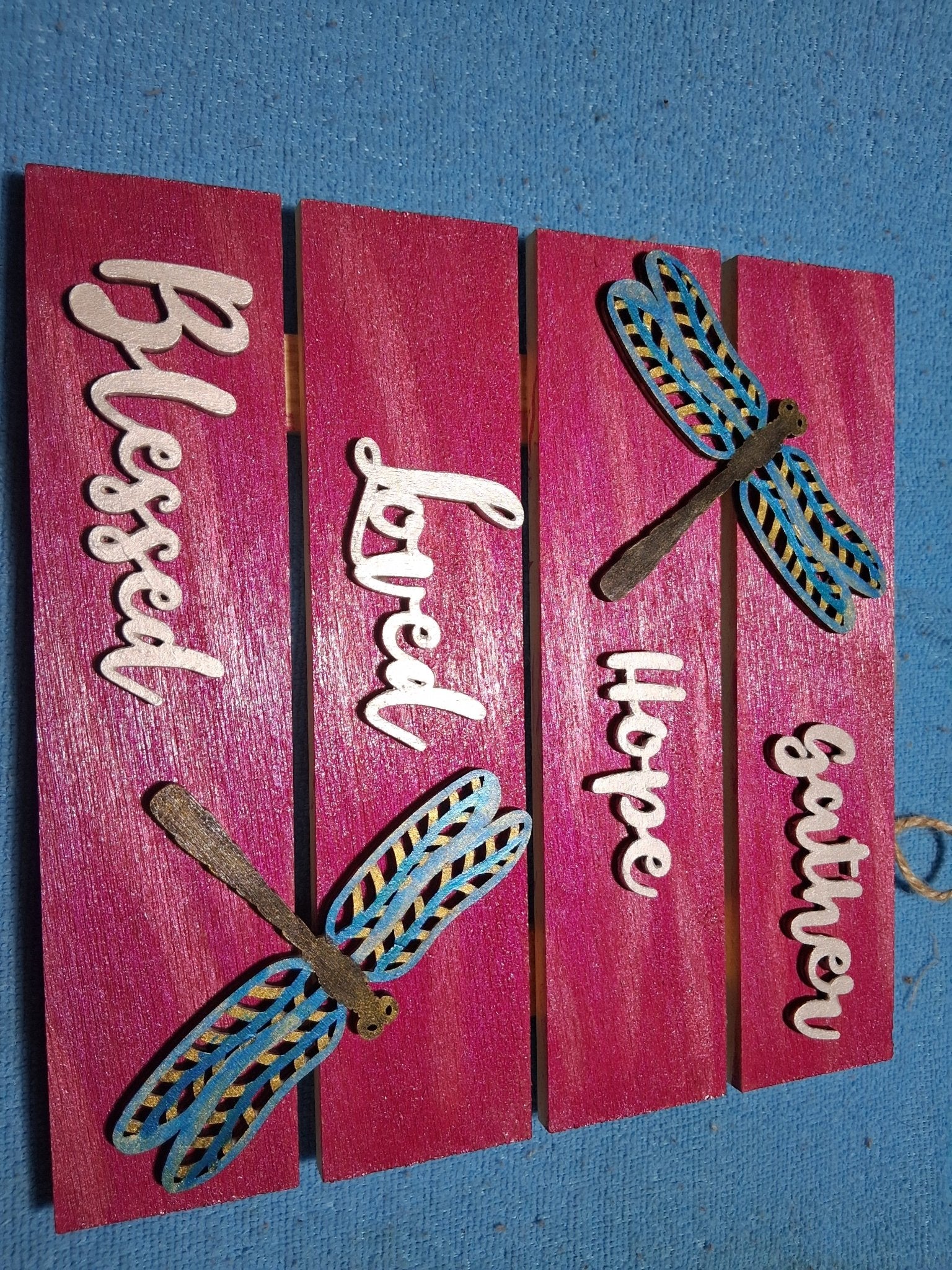 Blessed Blue dragonfly - Zo - Cals signs&nacks