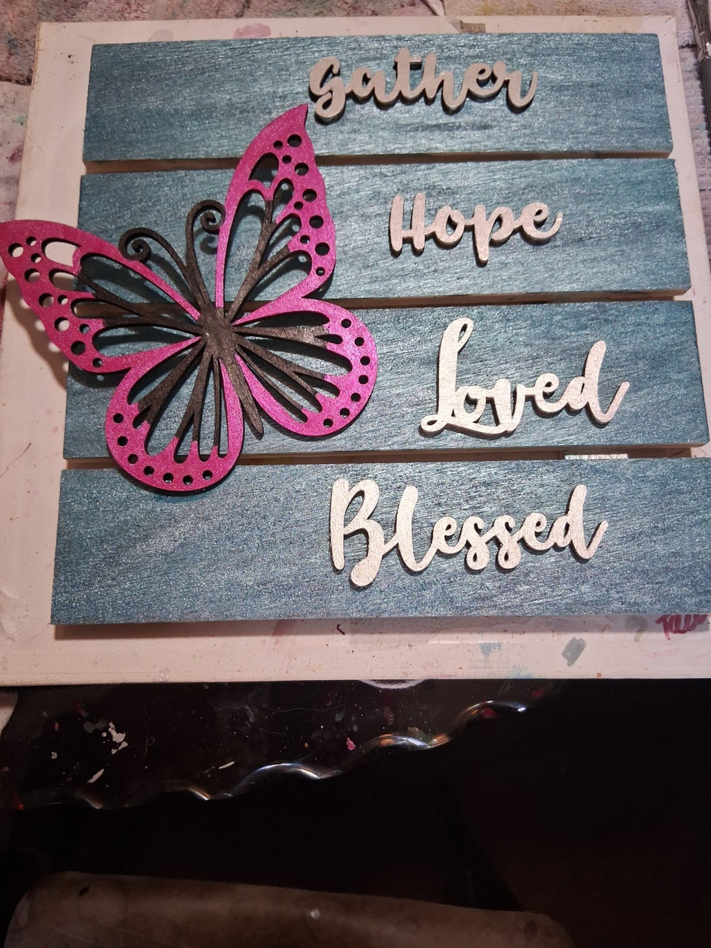 Blessed pink butterfly - Zo - Cals signs&nacks