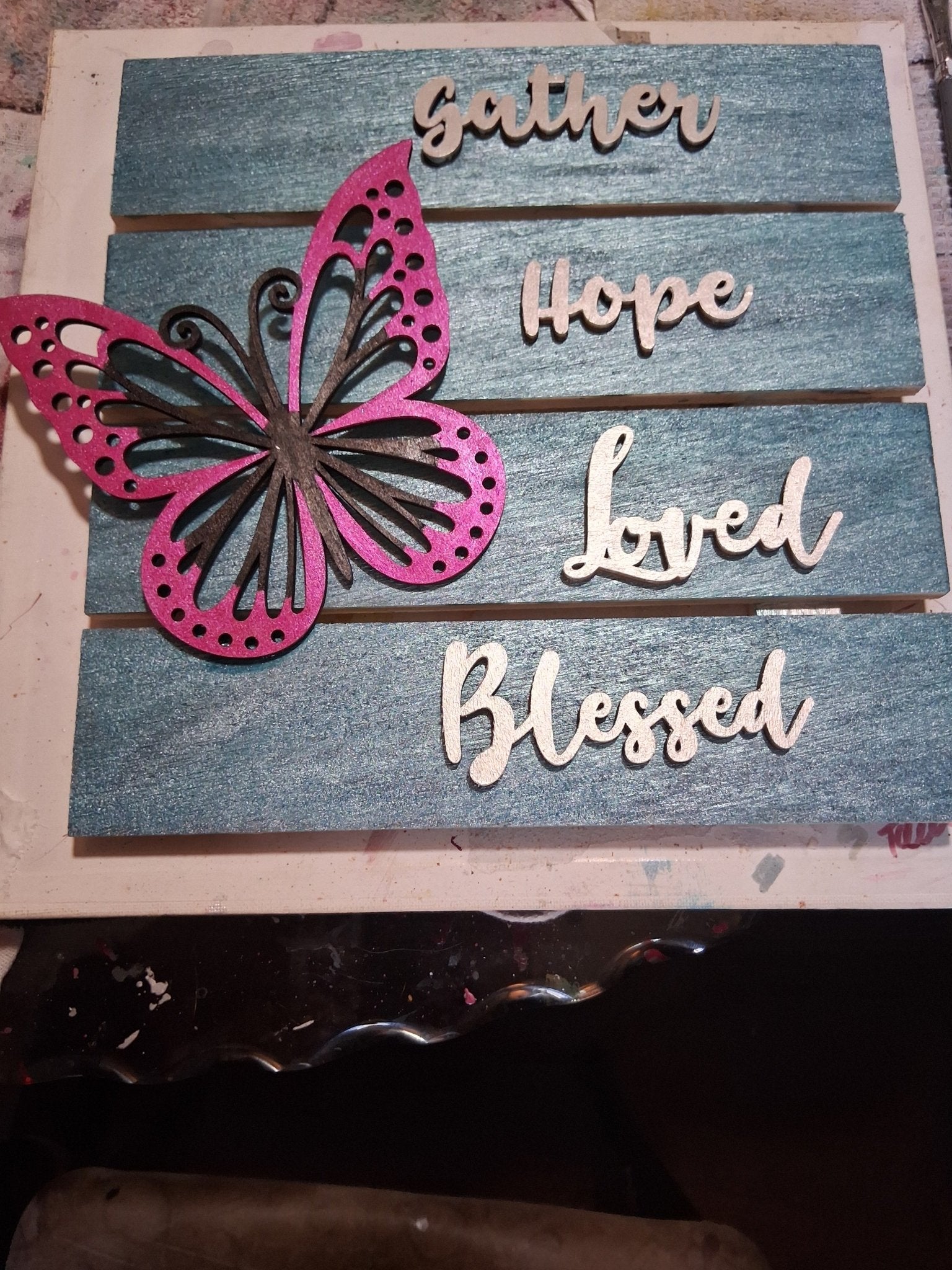 Blessed pink butterfly - Zo - Cals signs&nacks
