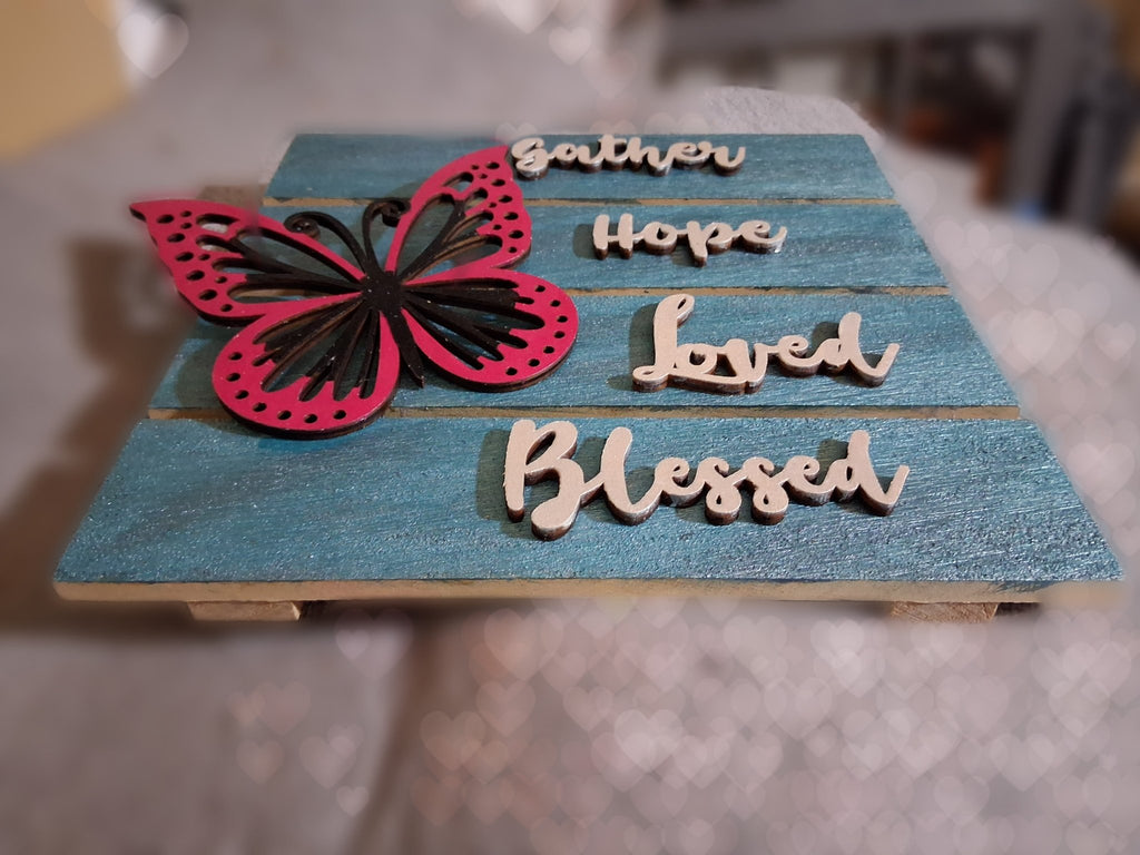 Blessed pink butterfly - Zo - Cals signs&nacks